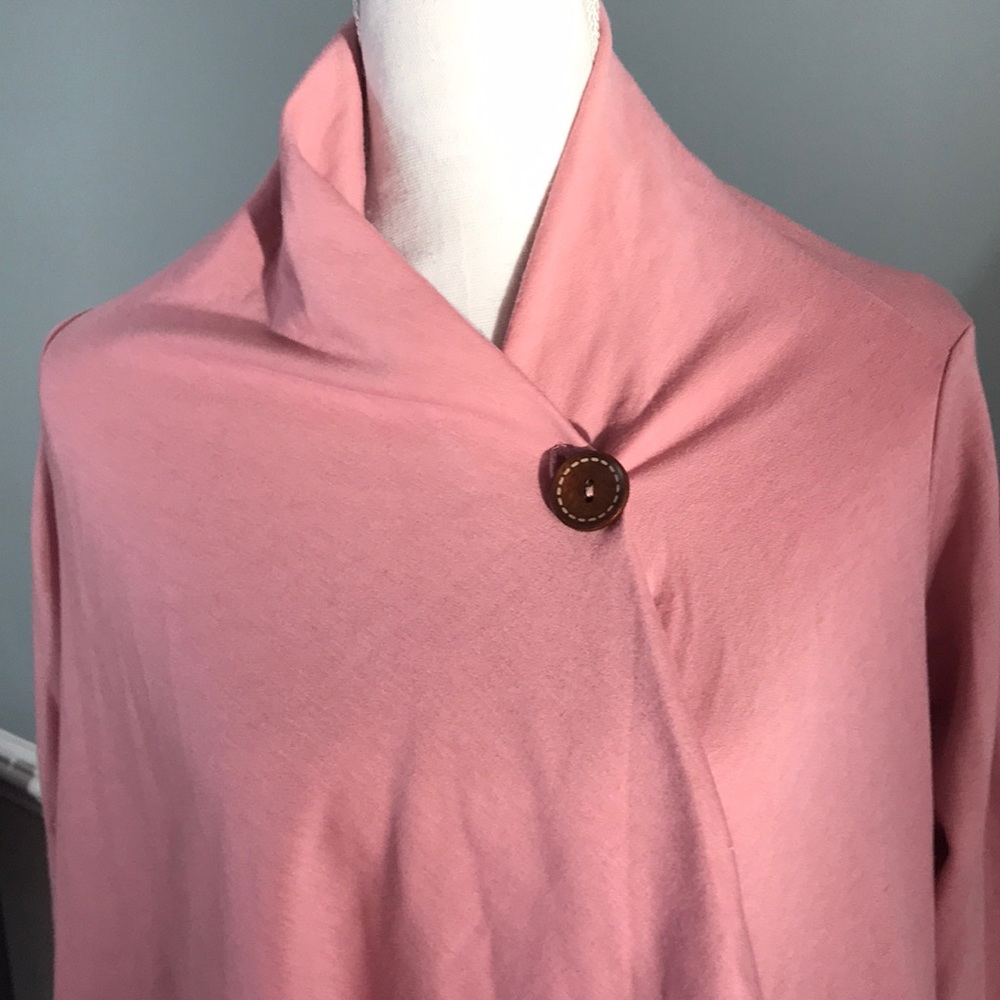 Bobeau Petite Cape Cardigan Pink Sz MP